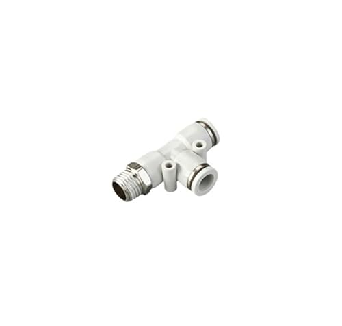 1PC Pneumatische Fitting Rohrverbinder Hochwertige weiße Schlauchverschraubungen 1/4 1/2 6mm 8mm BSP Gewinde Schnellkupplung Luftschlauchverbinder(10-04 (10mm-1l2),PD) von KXJSYL Tool