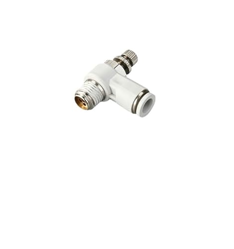 1PC Pneumatische Fitting Rohrverbinder Hochwertige weiße Schlauchverschraubungen 1/4 1/2 6mm 8mm BSP Gewinde Schnellkupplung Luftschlauchverbinder(10-04 (10mm-1l2),SL) von KXJSYL Tool