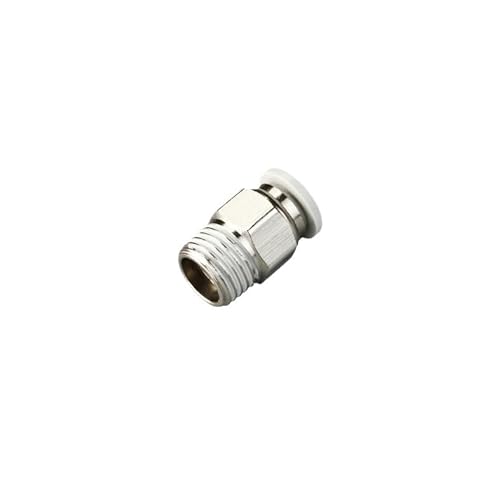 1PC Pneumatische Fitting Rohrverbinder Hochwertige weiße Schlauchverschraubungen 1/4 1/2 6mm 8mm BSP Gewinde Schnellkupplung Luftschlauchverbinder(12-04 (12mm-1l2),PC) von KXJSYL Tool
