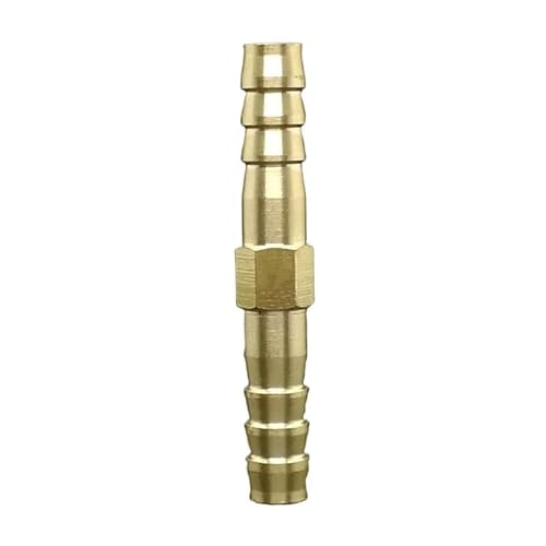 1PC Schlauch Barb Schwanz 4/5/6/8/10/12/14/16/19mm Messing Stacheldraht Rohr Fitting Gerade Koppler Adapter Stecker(4mm Barb) von KXJSYL Tool