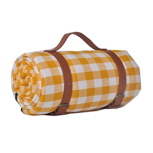 1PC wasserdichte Outdoor-Picknick-Matte Camping Strandmatte bunt kariert Streifen rechteckige Schlafdecke Pad Wohnzimmer Teppich(Style 1,200x200cm) von KXJSYL Tool