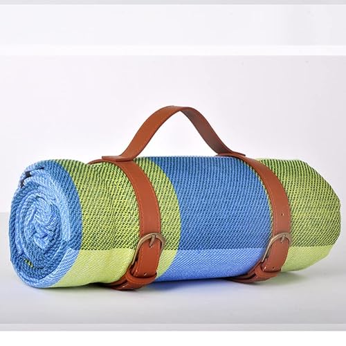 1PC wasserdichte Outdoor-Picknick-Matte Camping Strandmatte bunt kariert Streifen rechteckige Schlafdecke Pad Wohnzimmer Teppich(Style 12,200x200cm) von KXJSYL Tool