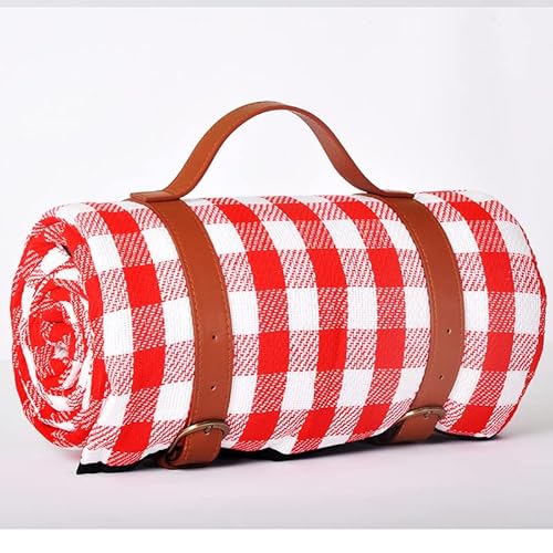 1PC wasserdichte Outdoor-Picknick-Matte Camping Strandmatte bunt kariert Streifen rechteckige Schlafdecke Pad Wohnzimmer Teppich(Style 2,200x200cm) von KXJSYL Tool