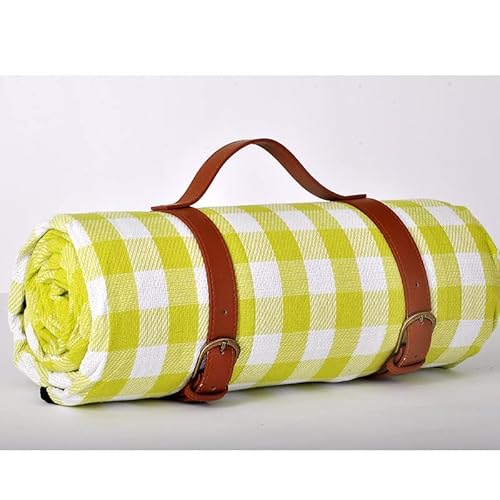 1PC wasserdichte Outdoor-Picknick-Matte Camping Strandmatte bunt kariert Streifen rechteckige Schlafdecke Pad Wohnzimmer Teppich(Style 9,150x200cm) von KXJSYL Tool