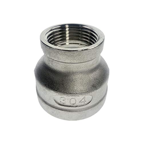 1pc Weibliche Nippel Gewinde Reducer Rohr Fitting Stahl SS304 Edelstahl(DN20,DN15) von KXJSYL Tool
