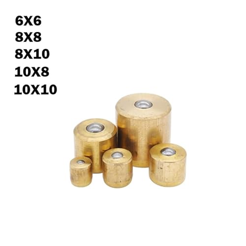 20 STÜCKE Presspassung Kugelöler Messing Druckknopföler for Gasmotor Motoröl Fett Ölbecher 6x6mm 8x8mm 8x10mm 10x8mm 10x10mm(8x10mm) von KXJSYL Tool