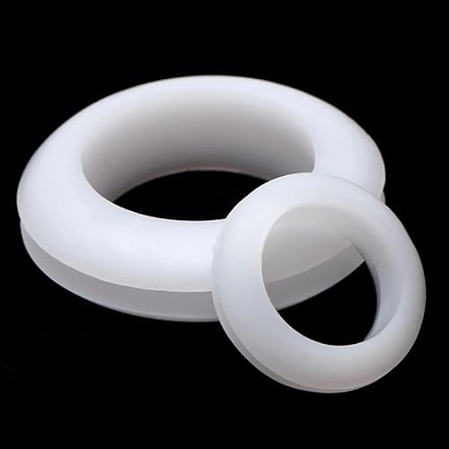 2PC 5mm-65mm Schwarz Weiß Gummi Zweiseitige Schutz Spule Snap In Tülle Pad Dichtung Ring O-ring Dichtung Kappe Loch Stecker Snap Auf Schleife(Withe,HS-7.5-8mm) von KXJSYL Tool
