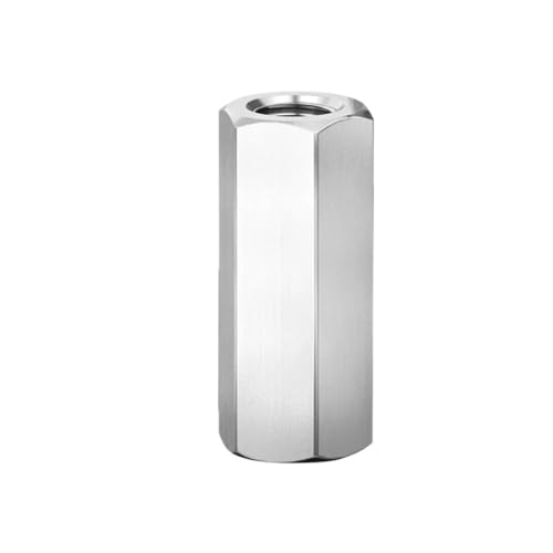 304 A2 Edelstahl Sechskant verlängern lange verlängerte Stangenverbinder Gelenkhülse Rohrkupplungsmutter M3 M4 M5 M6 M8 ~ M24(5Pcs,M16x24x50mm) von KXJSYL Tool