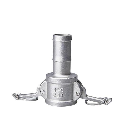 304 Edelstahl Garten Sprinkler Camlock Fitting 1/2 "3/4" 1 "Adapter Barb Camlock Schnell Trennen for Schlauch Pumpen Armaturen(C) von KXJSYL Tool