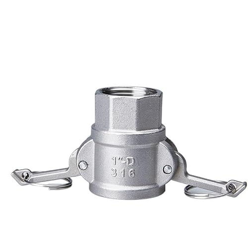304 Edelstahl Garten Sprinkler Camlock Fitting 1/2 "3/4" 1 "Adapter Barb Camlock Schnell Trennen for Schlauch Pumpen Armaturen(D) von KXJSYL Tool