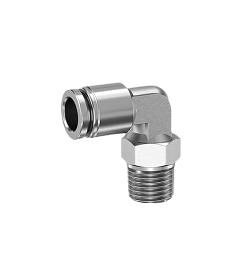 304 Edelstahl Pneumatische Schlauch Fitting PC PCF PL Luft Schlauch Anschluss 1/8 1/4 3/8 1/2 BSP Quick Release Rohr Armaturen(6-M5 (6mm-M5),PL) von KXJSYL Tool