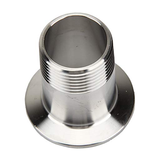 304 Edelstahl Sanitär Außengewinde Rohradapter Kupplung 3/8 "1/2" 3/4 "1" BSP 1,5 "2" Tri Clamp Ferrule 50,5mm Haushalt(3/4") von KXJSYL Tool