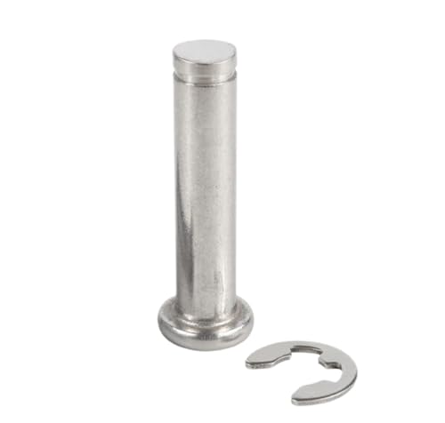 304 Pin Edelstahl Flachkopf mit Rillenstift Schaft Sicherungsring Pin Positionierung Zylinderstift M12(25mm) von KXJSYL Tool