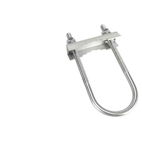304 U-Bolzen Heavy Duty Anti-Rost Mast zu Mast Halterung Kit for TV, CB, Ham Doppel Antenne Mast Klemme V Backen Block mit(4-M6x27x75mm-3DT) von KXJSYL Tool