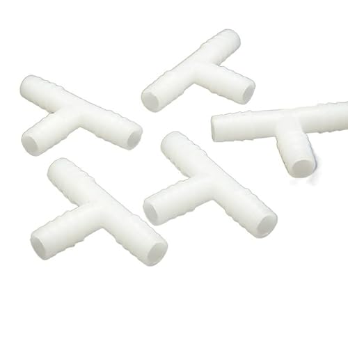 KXJSYL Tool 5 STÜCKE 4mm 5mm 6mm 8mm 9mm 10mm 11mm 12mm 13mm 14mm 16mm 20mm Schlauchtülle T Kunststoffverbinder Rohrverschraubung for Aquarium(11mm) von KXJSYL Tool