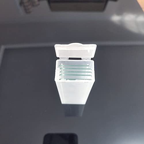 5 STÜCKE Wiederverwendbare 1 "x 3" Laboratorial Doppel Konkaven Biologischen Mikroskop Leere Glas Objektträger Labor Verbrauchs for Flüssigkeit Probe(5pcs double concave) von KXJSYL Tool