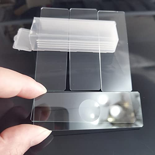 5 stücke Glas Wiederverwendbare Bio-mikroskop Doppel Einzel Konkaven Mikroskop Leere Glas Objektträger Wissenschaft Biologische Mikroskop Objektträger(Single concave 5pcs) von KXJSYL Tool