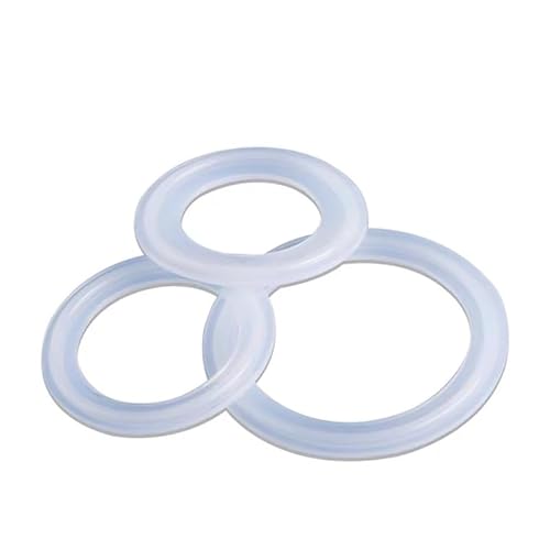 5Pcs Fit 19mm-273mm Rohr O/D Sanitär Tri Clamp Ferrule Silikon Dicht Streifen Dichtung ring Waschmaschine for Homebrew Milch Produkt(57mm x 77.5mm) von KXJSYL Tool