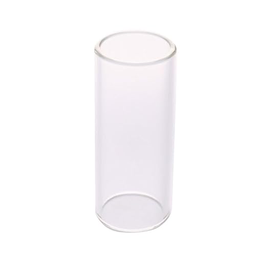 60MM Gitarre Slide Bar Edelstahl Metall/Glas Finger Slides for Ukulele(Transparent) von KXJSYL Tool