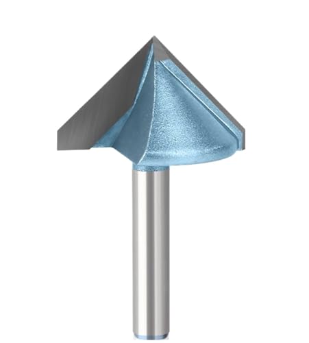 6mm 1/4in Schaft Links & Rechts 90 Grad V Nut Vorlage Router Bit(6X32X90 R AND L 2PC) von KXJSYL Tool