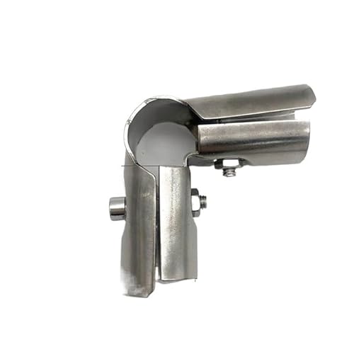 Edelstahl-Rohrverbinder for 25 mm Rohrschelle, stärker, kein Rost, for DIY-Kleiderständer, so stark(B) von KXJSYL Tool