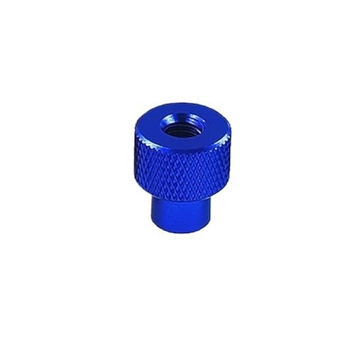 KXJSYL Tool 5 Stück M2 M2,5 M3 M3,5 Flügelmuttern, Aluminiumlegierung, Durchgangsloch, handfest, Rändelmutter, Mehrfarbig (Color : Royal Blue, Size : M2) von KXJSYL Tool