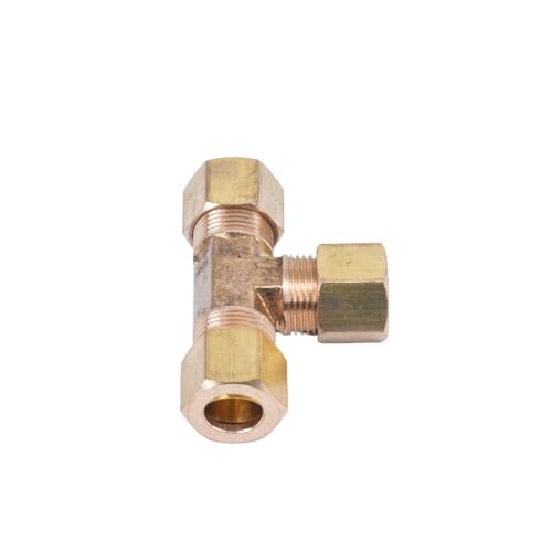 KXJSYL Tool Passend for 5/8 Zoll Rohr Messing T-Stück 3 Wege Kompressionsverschraubung Wasser Gas Öl Anschluss KXJSYL Tool Passend for 5/8 Zoll Rohr Messing T-Stück 3 Wege Kompressionsverschraubung Wasser Gas Öl Anschluss von KXJSYL Tool