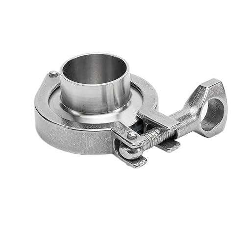 Klemmfutter-Blindplattensatz aus Edelstahl 304, Schnellverbinder for Rohrschellen in Sanitärqualität, Schnellverbinder mit Silikondichtung(57-77.5) von KXJSYL Tool