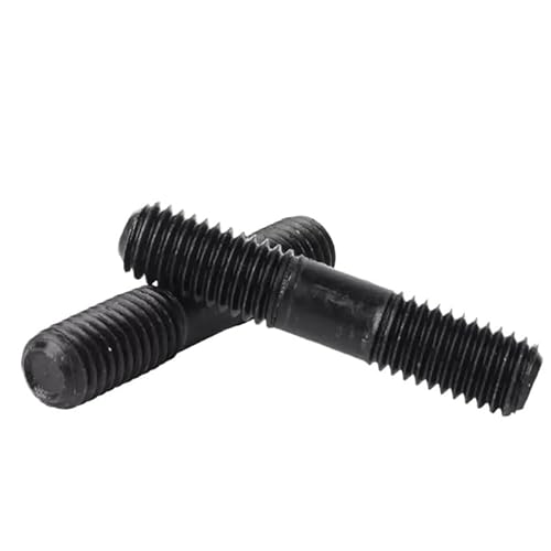 M10 GB901 Klasse 8.8 Hochfester schwarzer Kohlenstoffstahlstab Doppelgewindeschraubenbolzen Bolzenbolzen(140mm) von KXJSYL Tool