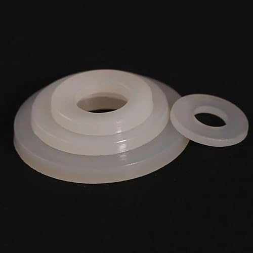 M10 M12 M14 M16 M18 M20 weiße Nylon-Penny-Unterlegscheiben, passende Bolzen, Schrauben, Kunststoff-Unterlegscheibe DIN 125 NYLON66(M18x32x3mm-20pcs) von KXJSYL Tool