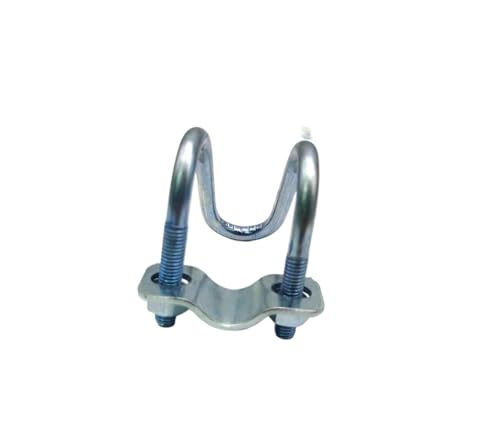 M6M8 304 & Verzinkte Querrohrschelle U-förmige Querrohrschelle Bolzen Stahlverbinder Gerüstbefestigungsschelle(304-M6x32x32mm 1set) von KXJSYL Tool