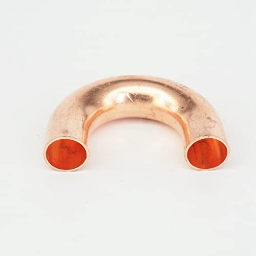 O/D 7-19mm U Typ 180 Grad Ellenbogen Biegen Kupfer Schweißen Rohr Anschluss Fitting Adapter Sanitär Gas Wasser Öl(19x1x60mm 1pc) von KXJSYL Tool
