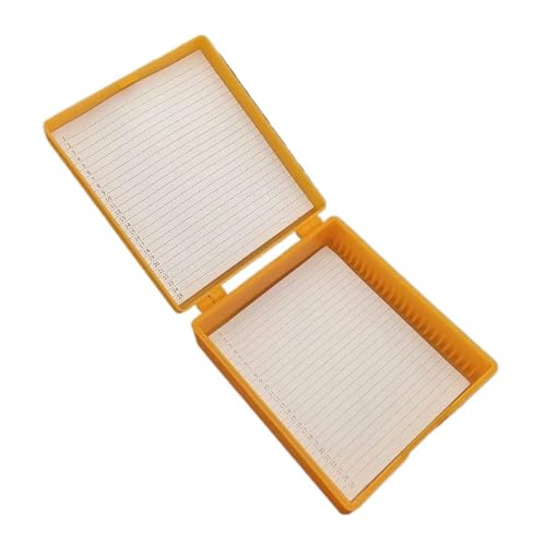Objektträgerbox aus Kunststoff for Mikroskope, 25 Stück, Aufbewahrungsbox for biologische Scheiben, Halter for vorbereitete Objektträger Objektträgerbox aus Kunststoff for Mikroskope, 25 Stück, Aufbewahrungsbox for biologische Scheiben, Halter for vorbereitete Objektträger von KXJSYL Tool