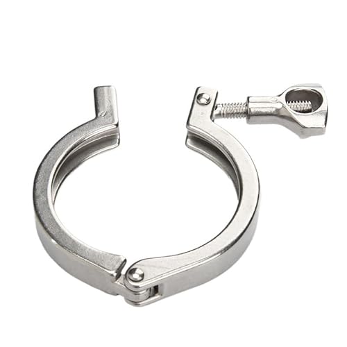 Rohrschelle 1,5" 2" 2,5" Tri-Clamp 50,5/64 mm Zwinge 304 Edelstahl Tri Clover Sanitär Fitting for Heimbrauen(K 119mm) von KXJSYL Tool