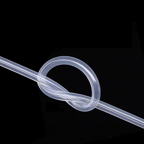 Silikonschlauch, Aquariumpumpe, weich, flexibel, für Getränke, Milch, Wasser, 0,5 mm ~ 25 mm Innendurchmesser, 1 m, transparent (ID 4 mm x Außendurchmesser 8 mm) von KXJSYL Tool