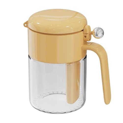 KXKJRYB Gewürzbox-Set mit Löffeln, langlebige Gewürzgläser für Salz, Zucker und Kräuter, ordentlicher Küchen-Arbeitsplatten-Organizer (gelb) von KXKJRYB