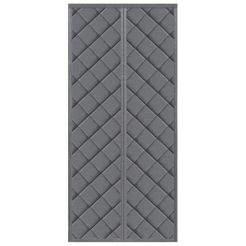 KXKJRYB Isolierter Türvorhang mit Magnetverschluss, thermischer Zugluftstopper, schalldichte Geräuschreduzierung, 70 x 210 cm, Grau, energiesparende Türabdeckung für den Winter, einfache Installation KXKJRYB Isolierter Türvorhang mit Magnetverschluss, thermischer Zugluftstopper, schalldichte Geräuschreduzierung, 70 x 210 cm, Grau, energiesparende Türabdeckung für den Winter, einfache Installation von KXKJRYB
