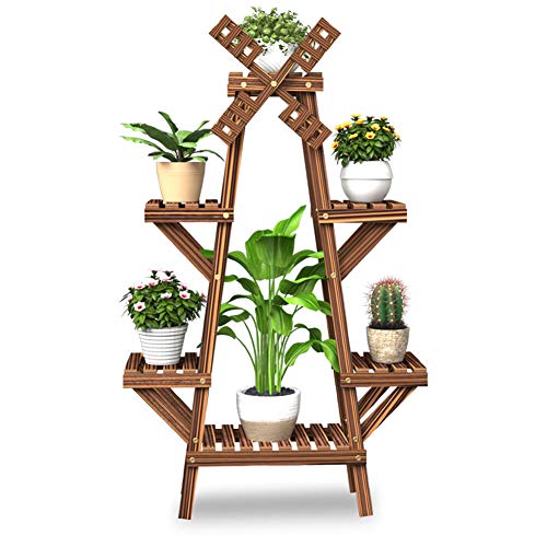 KXQYIKYI Blumenständer Pflanze Blume Display Ständer Holztopf Regal Lager Rack Außen im Freien Töpfe Halter Style 1 von KXQYIKYI