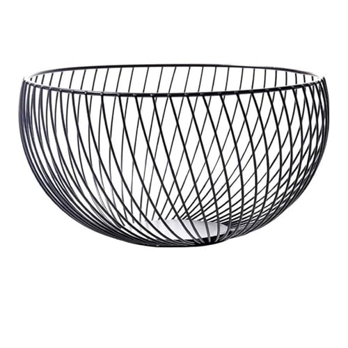 KXQYIKYI Obst Schüssel Draht Obst Basket Metall Obstkörbe Aufbewahrung Korb Stapelbarer Schleierplattenhalter für Snack Gemüse Brot Organisatoren Schwarze Obstkorb KXQYIKYI Obst Schüssel Draht Obst Basket Metall Obstkörbe Aufbewahrung Korb Stapelbarer Schleierplattenhalter für Snack Gemüse Brot Organisatoren Schwarze Obstkorb von KXQYIKYI