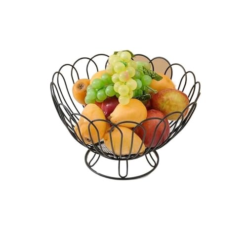 KXQYIKYI Obst Schüssel moderne Eisenfruchtkorb Fruchtbehälter Schüssel Brot Abflusskorb Snacks Snacks aus Fruchtkorb (Gold) von KXQYIKYI