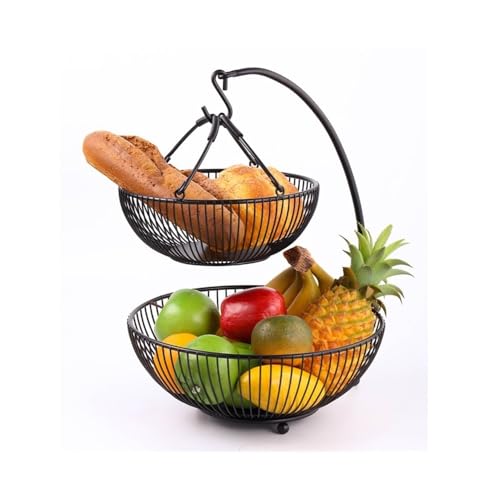 KXQYIKYI Obstschale Obst Aufbewahrungskorb abgestufte Snack Ständer abgestufte Obstkorb Dekorative Früchte, die Obstkorb servieren von KXQYIKYI