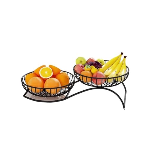 KXQYIKYI Obstschale Obstschüssel großer Korb, hält Obst oder Gemüse frisch, Arbeitsplatte Metallschalen Obstkorb (weiß) von KXQYIKYI