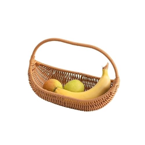 KXQYIKYI Obstschüssel gewebter Korb, Rattan -Brotkorb, Obstkorb mit Griffen für Küchentheke Obstkorb KXQYIKYI Obstschüssel gewebter Korb, Rattan -Brotkorb, Obstkorb mit Griffen für Küchentheke Obstkorb von KXQYIKYI