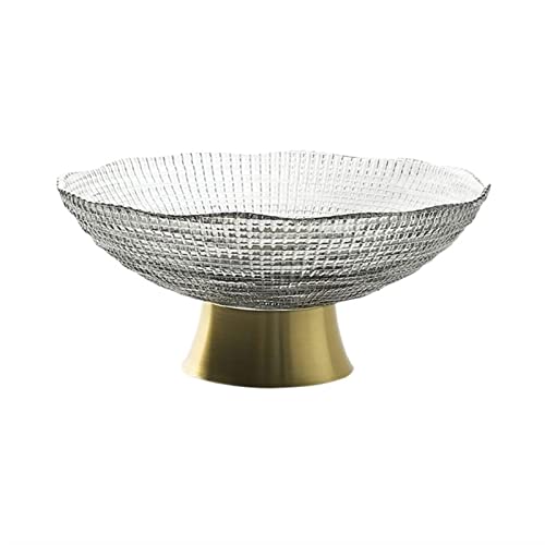 KXQYIKYI WeihnachtS -Serviergerichte ， Fußschale Kristallschalen für die Dekoration Weihnachten Obst Dekorative Glas Süßigkeit Gericht große Süßigkeitenschalen Wohnkultur (Grijs, s) von KXQYIKYI