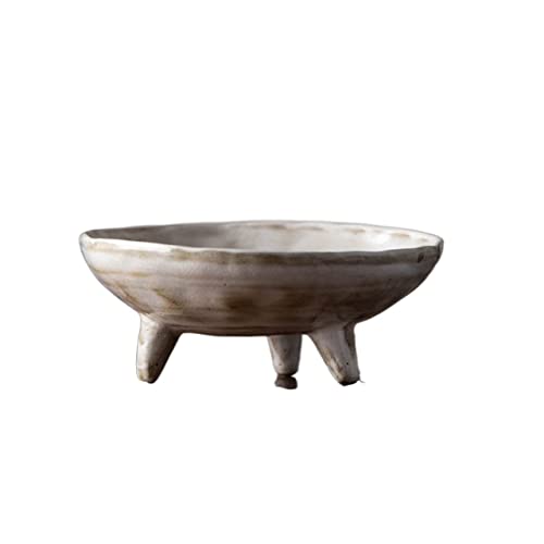 KXQYIKYI WeihnachtS -Serviergerichte ， Vintage Ceramic Footed Bowl Frucht Salat Schüssel Dessert Display Stand Snack Süßigkeiten Nuss Teller Dekorative Vorspeise Teller Fruchtschalen für Zuhause (m) von KXQYIKYI