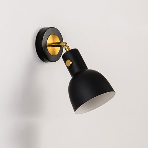 Schwarz te kreative Wandleuchten E26/E27 Hardware -Material Der An der Lampenschirm ist eine angemessene Wand -Ngoom -Montage -Lampen für kleine Größe von KXQYIKYI