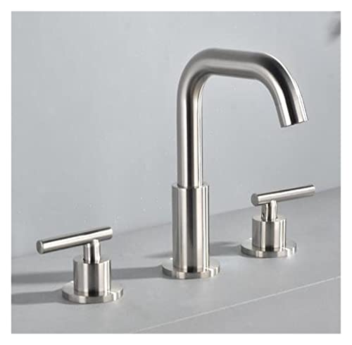 Vollkupfer Auszug Küchenfarbe passende Küchenspüle Heiße Kälte 360 ° Rotation Wasserhahn für Home RV Hotel-Silver (Silber) von KXQYIKYI