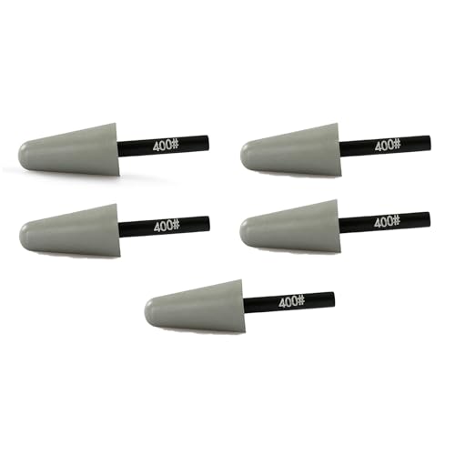 Diamant-Bit, 5 Stück, Körnung 400, für elektrische Schleifmaschinen und Handbohrmaschinen zur Verarbeitung der Details von Innenecken, Lochwänden und Schnitzspuren (7,1 x 2,1 cm) von KXWDKJ