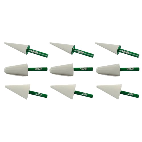 Diamant-Bit, Körnung 1500, 3 Stück je 7,6 x 2,5 cm, 7,2 x 1,5 cm, 7,1 x 2,1 cm, 9 Stück Diamant-Schleif-Bits für elektrische Schleifmaschinen und Handbohrmaschinen von KXWDKJ