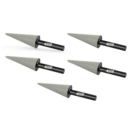 Diamantbohrer, 5 Stück, 7,2 x 1,5 cm, für elektrische Schleifmaschinen und Handbohrmaschinen, zur Bearbeitung der Details von Innenecken, Lochwänden und Schnitzspuren (Körnung 400) von KXWDKJ